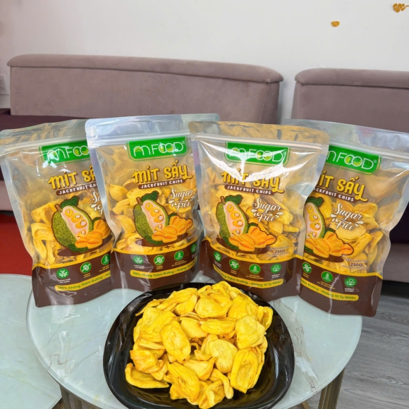 COMBO 4 BỊCH MÍT SẤY LẪN 250GR/BỊCH, KHÔNG ĐƯỜNG GIÒN RỤM