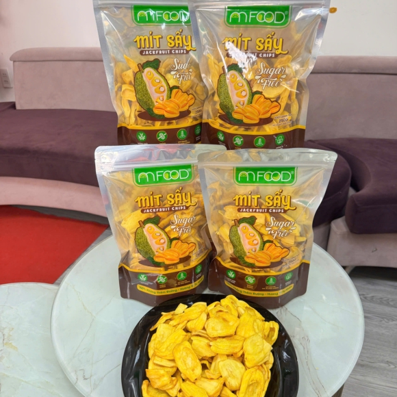 COMBO 4 BỊCH MÍT SẤY LẪN 250GR/BỊCH, KHÔNG ĐƯỜNG GIÒN RỤM